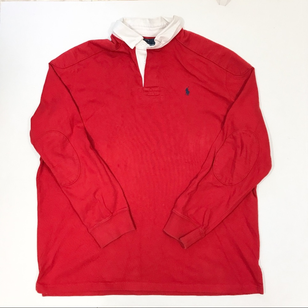Vintage 90s Polo Rugby Shirt XL Men’s 100% Cotton - Picture 1 of 7